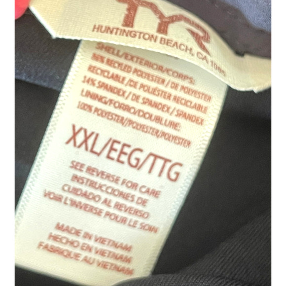 TYR Mens Bulldog Diagnonal Splice Board Shorts Swim - Black Grey Size 2XL - $40 - Picture 6 of 8